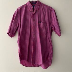 Faconnable button down shirt red blue